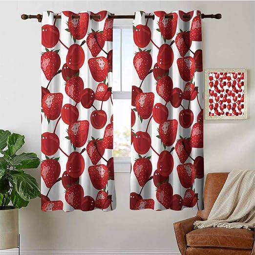PRUNUSHOME - Cortinas opacas con diseño de cerezo para picnic