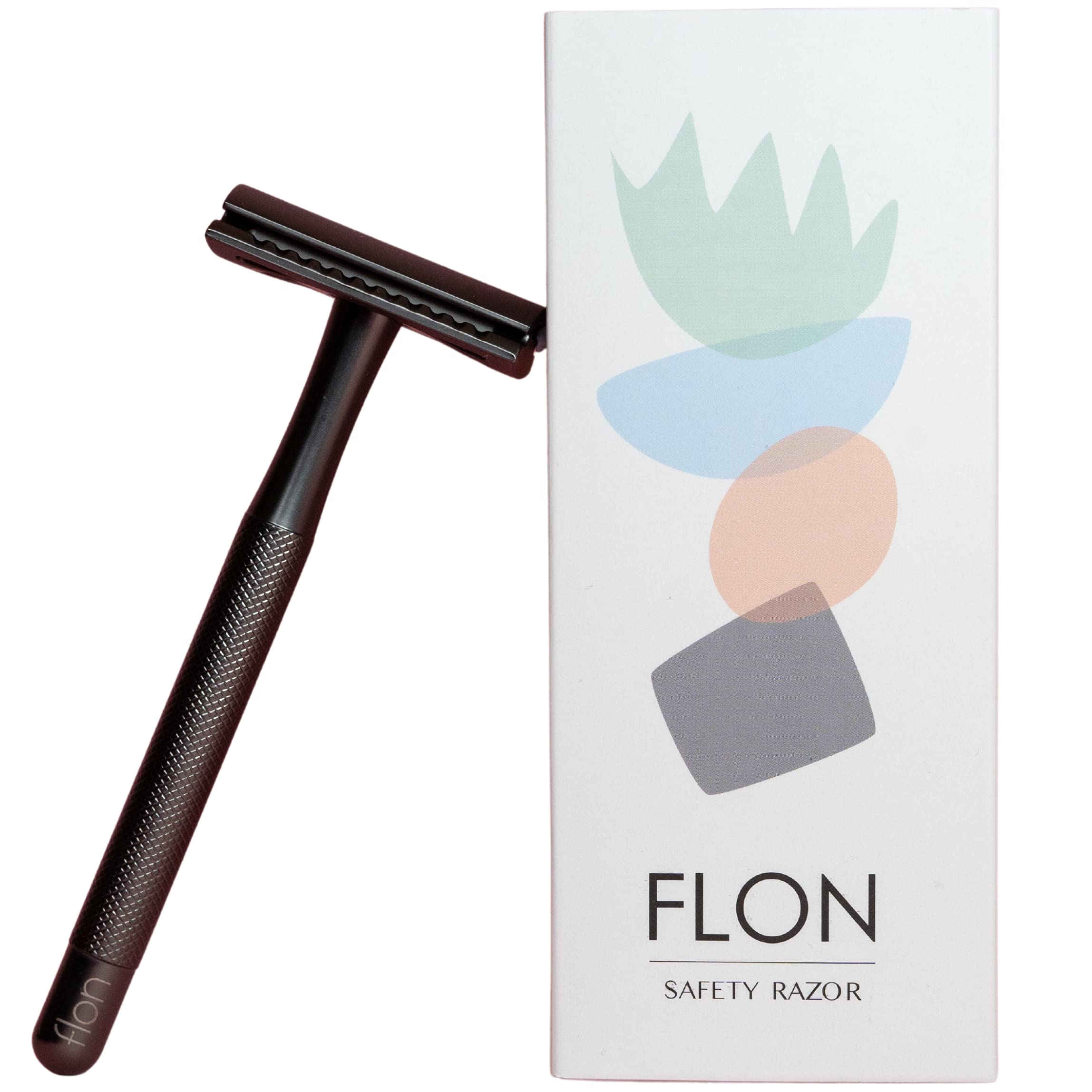 FLON® Single 2.0 Premium Long Handle Double-Edged Safety Razor | Sustainable Plastic Free Zero Waste Gift UK