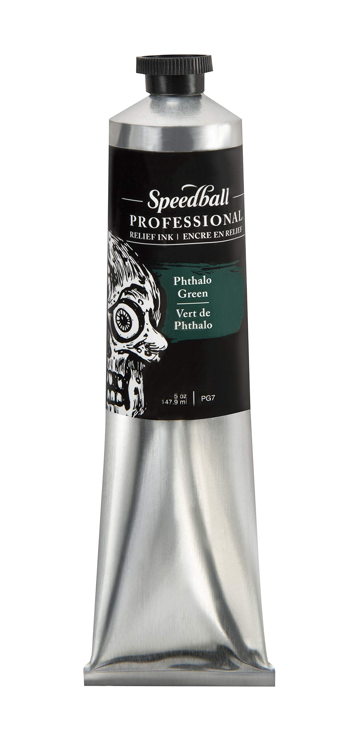 Speedball 5oz 140ml Professional Phthalo Green, Water-Miscible, Oil-Based Printmaking Ink, High Quality, Lightfast Pigments, for All Kinds of Relief Printing, Ideal for Lino Cutting, 5-Ounce Tube