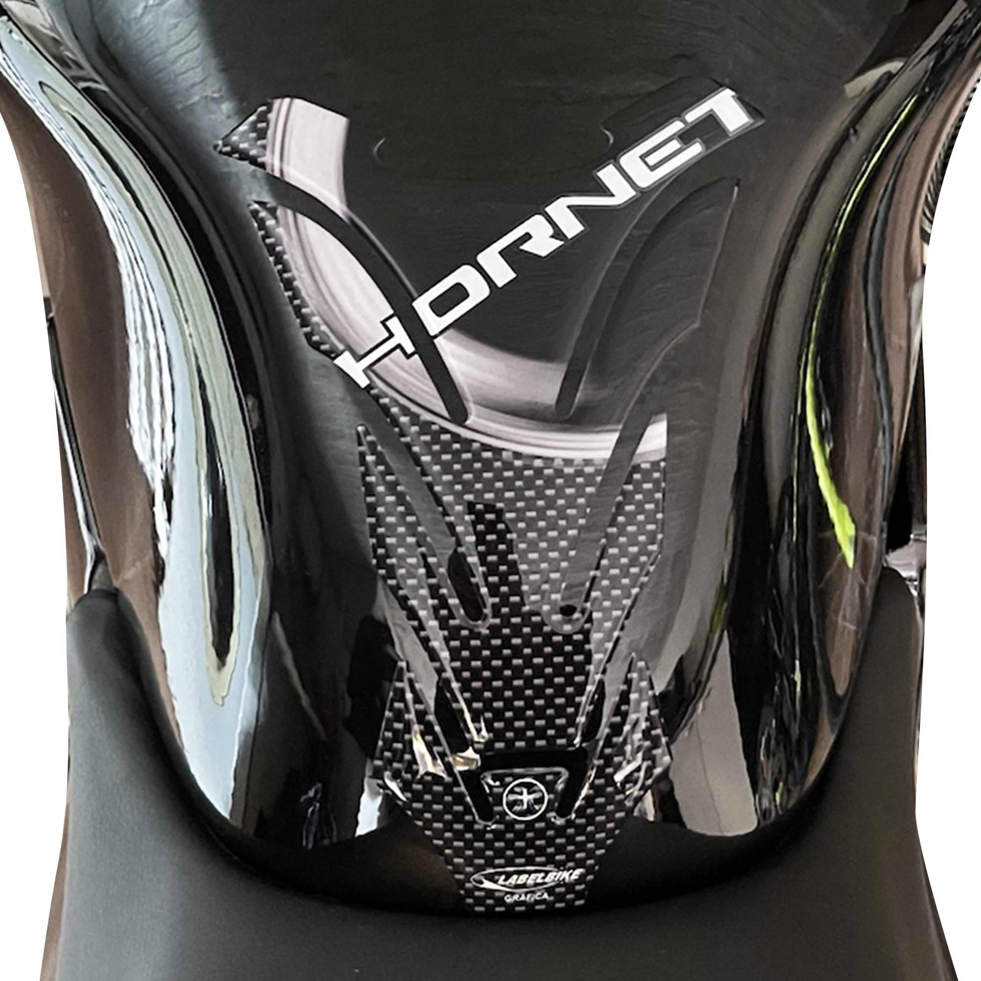 labelbike - 3D Sticker Motorcycle Fuel Tank Pad Protection and Decoration in Resin with Official License compatible with Honda Hornet
