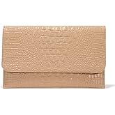 SWEETV CHUNLI Evening Clutch Purses for Women Elegant Wristlet Wallets Crocodile Pattern PU Leather Purse Formal/Wedding
