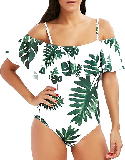 Amazon 水着 レディース 水泳 セクシー タンキニ カバーアップ 花柄 5サイズ L タンキニ 通販