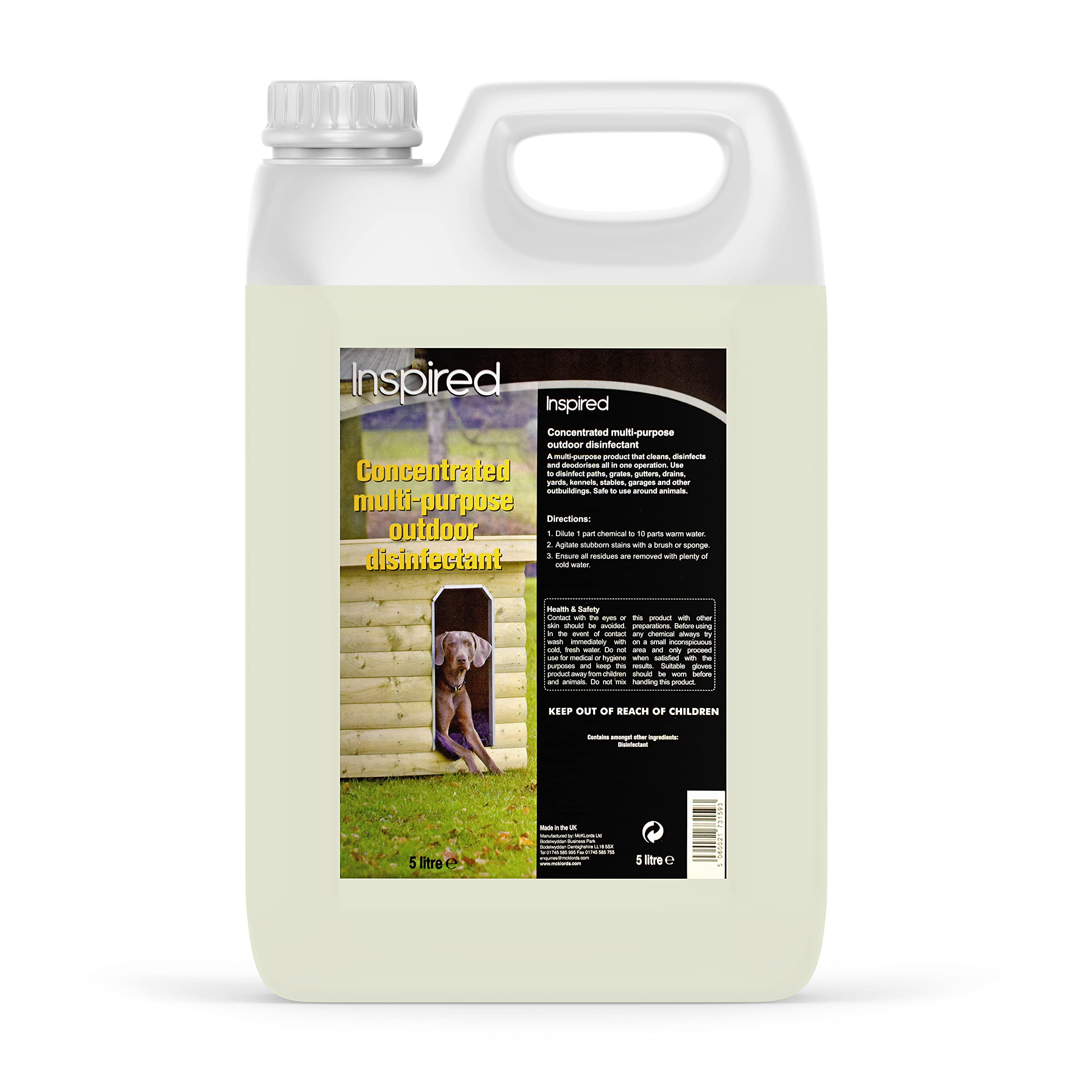 Inspired Concentrated Multi-Purpose Outdoor Disinfectant - 5 Litre