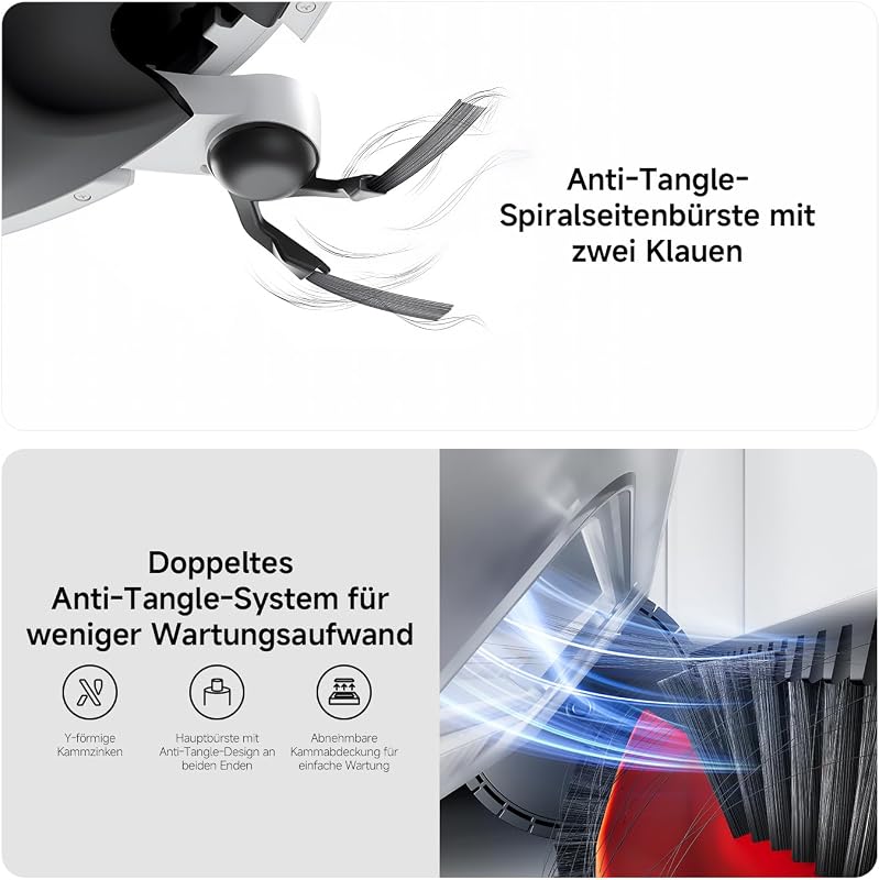H50 Pro Saugroboter mit Wischfunktion, 15.000 Pa, ausfahrbarer Arm — Foto 5 von 8