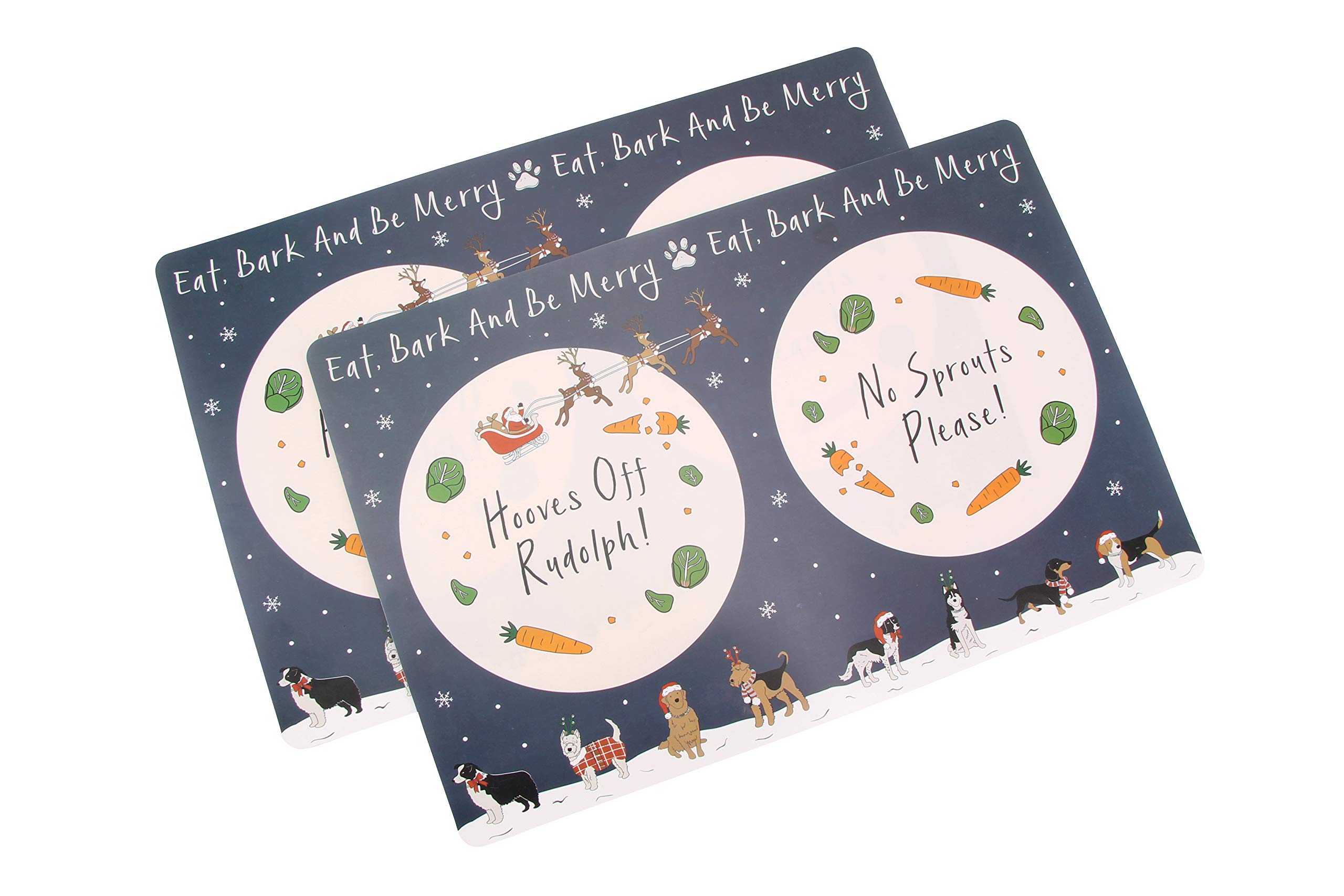 CGB Giftware | Eat, Bark And Be Merry Dog Placemats - GB03170