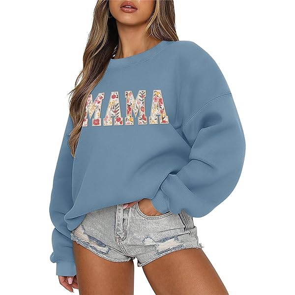 トップス MAMa Z Supply: Oversized Mama Sweatshirt - White Shell – Makk Fashions