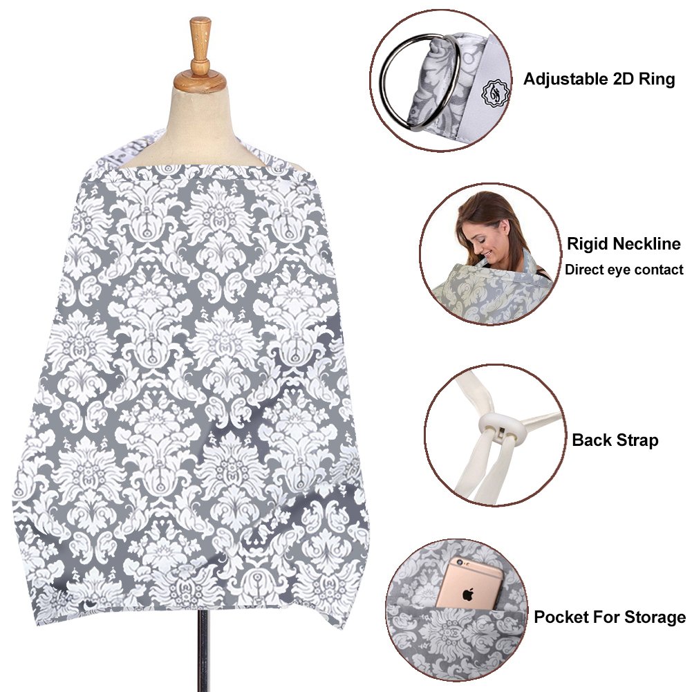 FicBox Breast Feeding Nursing Cover Made By Cotton (Z)