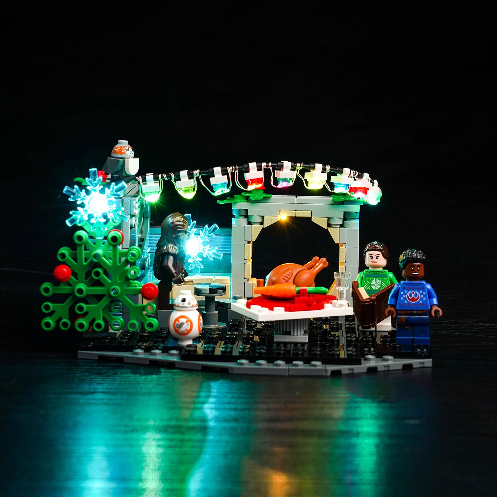 Light Kit for Lego Millennium Falcon Holiday 40658, Lighting Set for Lego 40658 Star Wars: Holiday Special Millennium Falcon Holiday Diorama - Not Include Models, Just Light Kit for Adults — image 1