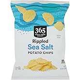 365 By Whole Foods Market, Potato Chips Rippled Sea Salt - Party Size, 13 Ounce