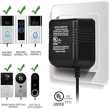 Power Adapter, Video Doorbell Power Supply for the Ring