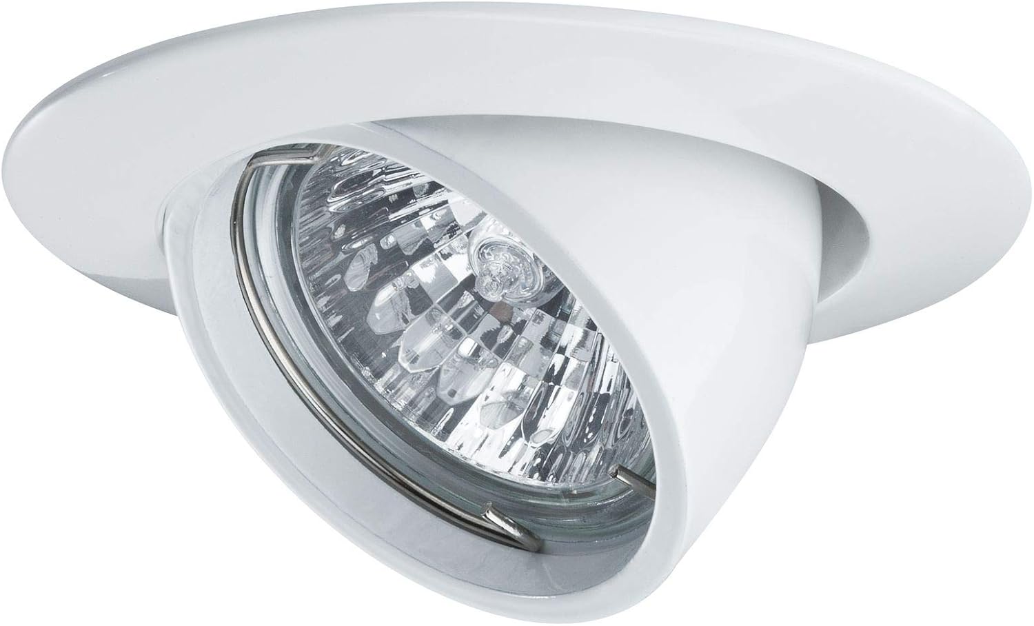 Paulmann 98773 Premium Recessed Light Set Tilting max 50W 12V GU5,3 99mm White alu zinc, 9,9 x 9,9 x 5,8 cm