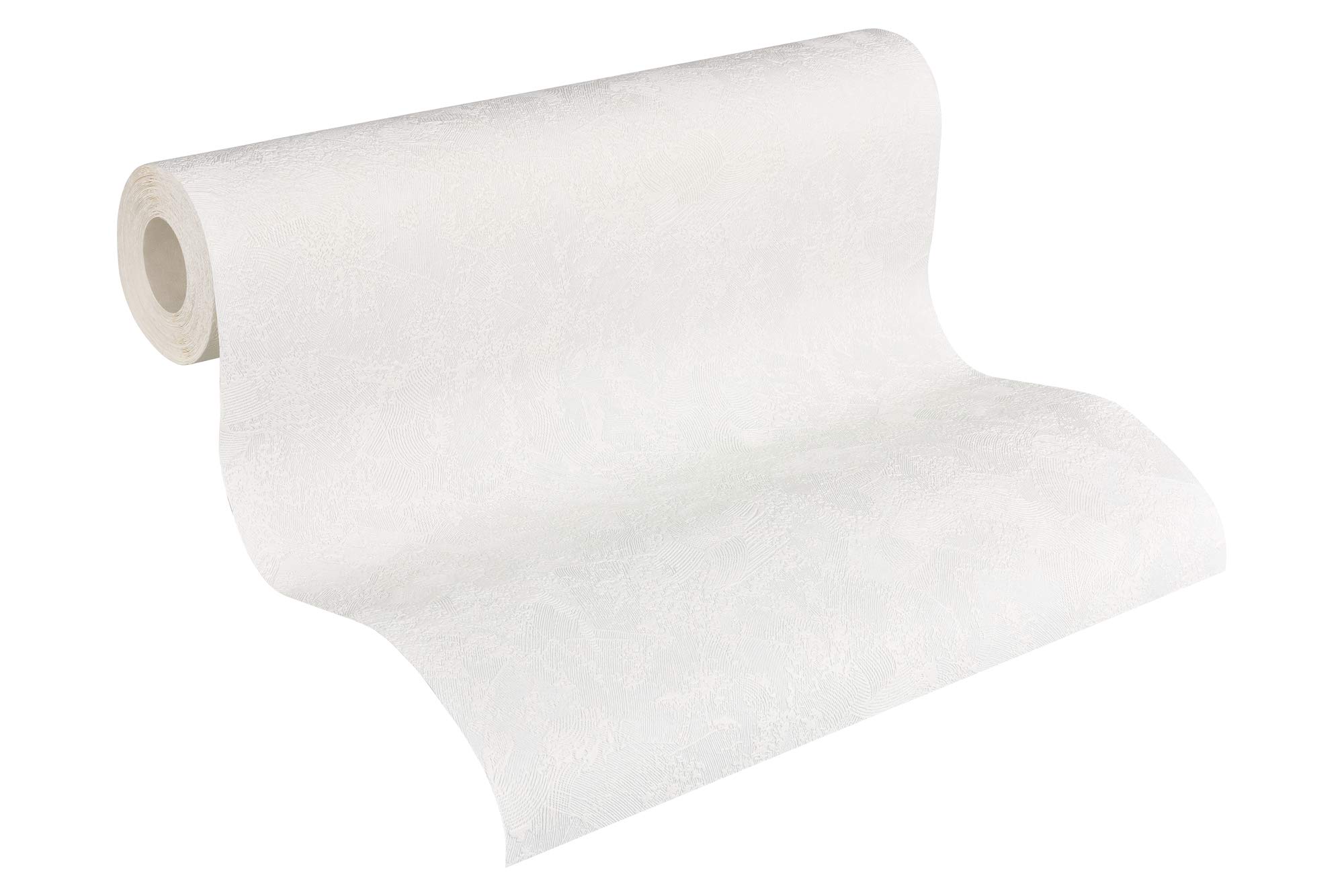 A.S. Création Paintable Non-Woven Wallpaper 10.05 x 0.53 m Made in Germany 167514 1675 White – 14