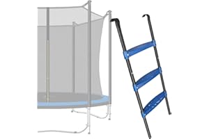 Blue 3 Step Trampoline Ladder - 100CM Long, 3 Step Accessory for Kids and Adults