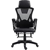 Cadeira Office Presidente Supreme - Cadeira Ergonômica Reclinável - Até120kg, Giratória, Inclinação 12 graus, Encosto com Tel