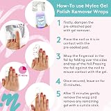 Mylee 100pcs Gel Nail Polish Remover Foil Wraps view 3