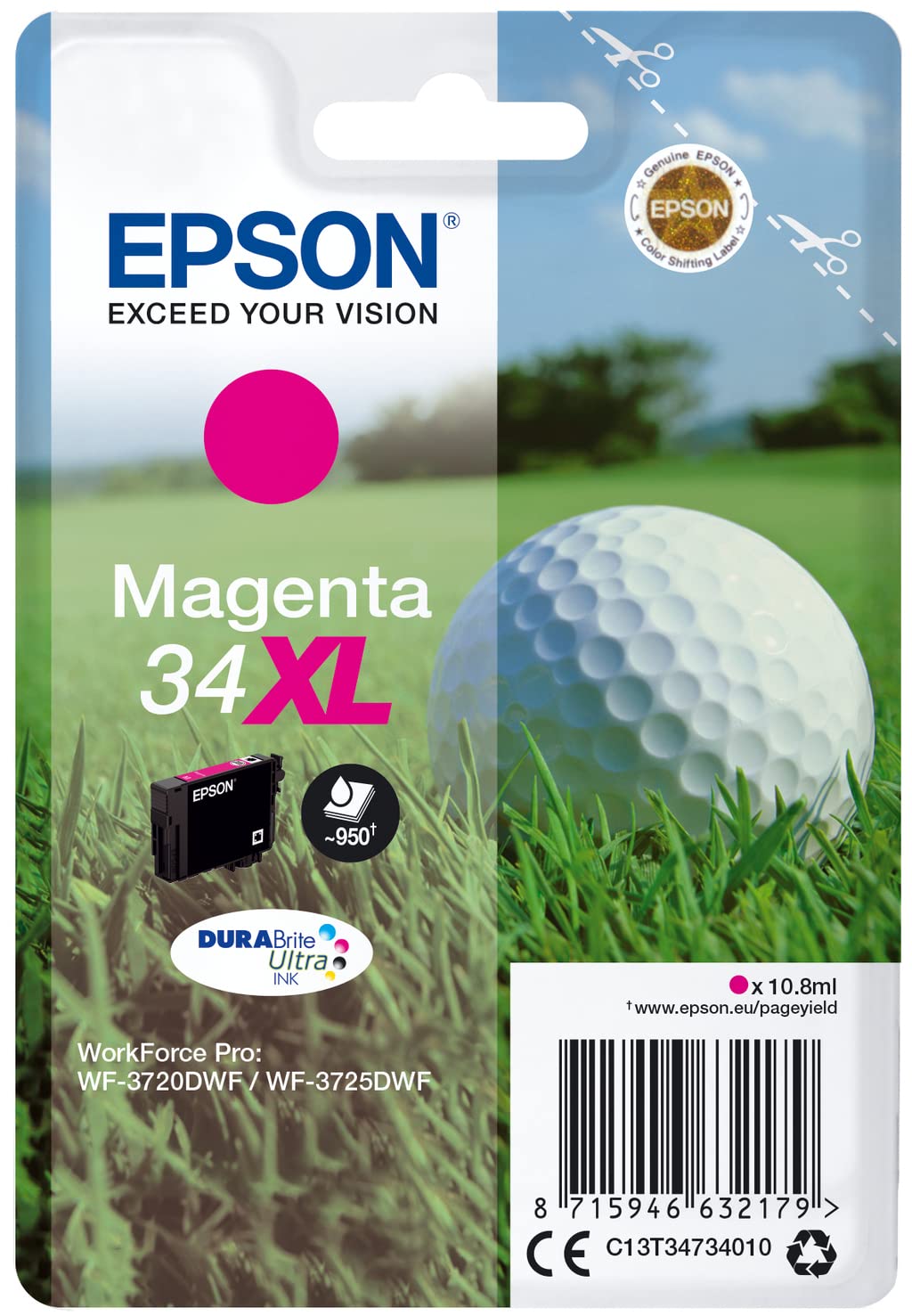 Epson C13T34734020 Original Inkjet Cartridges - Magenta