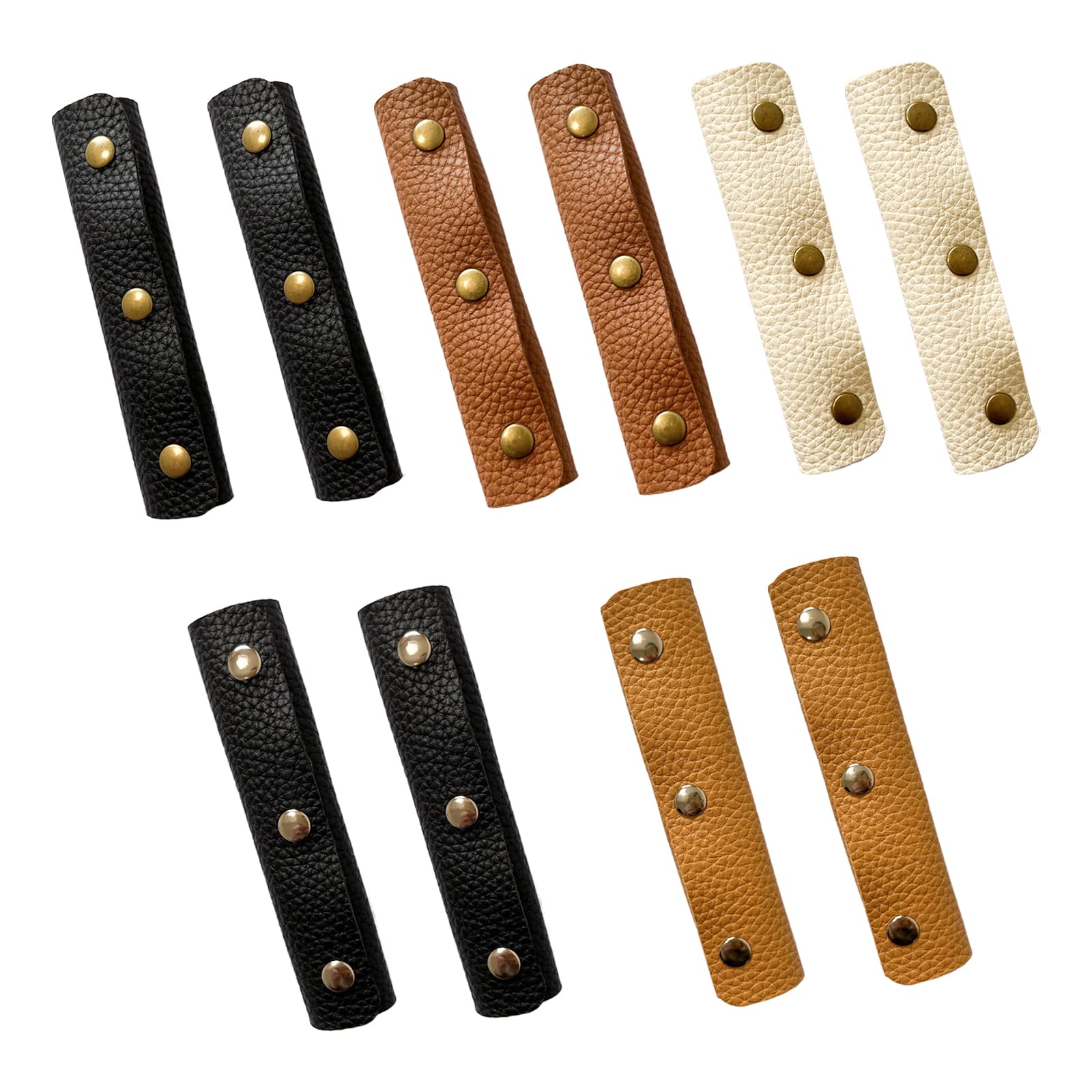 Photo 1 of 10 Pcs Leather Handbag Handle Protector, Soft Luggage Grip Wrap Cover for Shopping Travel Bag Purse
