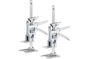 VN INFINITE QUALITY Labor Saving Handle 12" Lever Tool Lifts 2pcs, Wall Tile Locator, Multifunctional Lift Height Adjuster, Door Panel, Lifting Cabinet Jack, Lifts 6.69" Holds 330 lbs (Heavy Duty Steel)