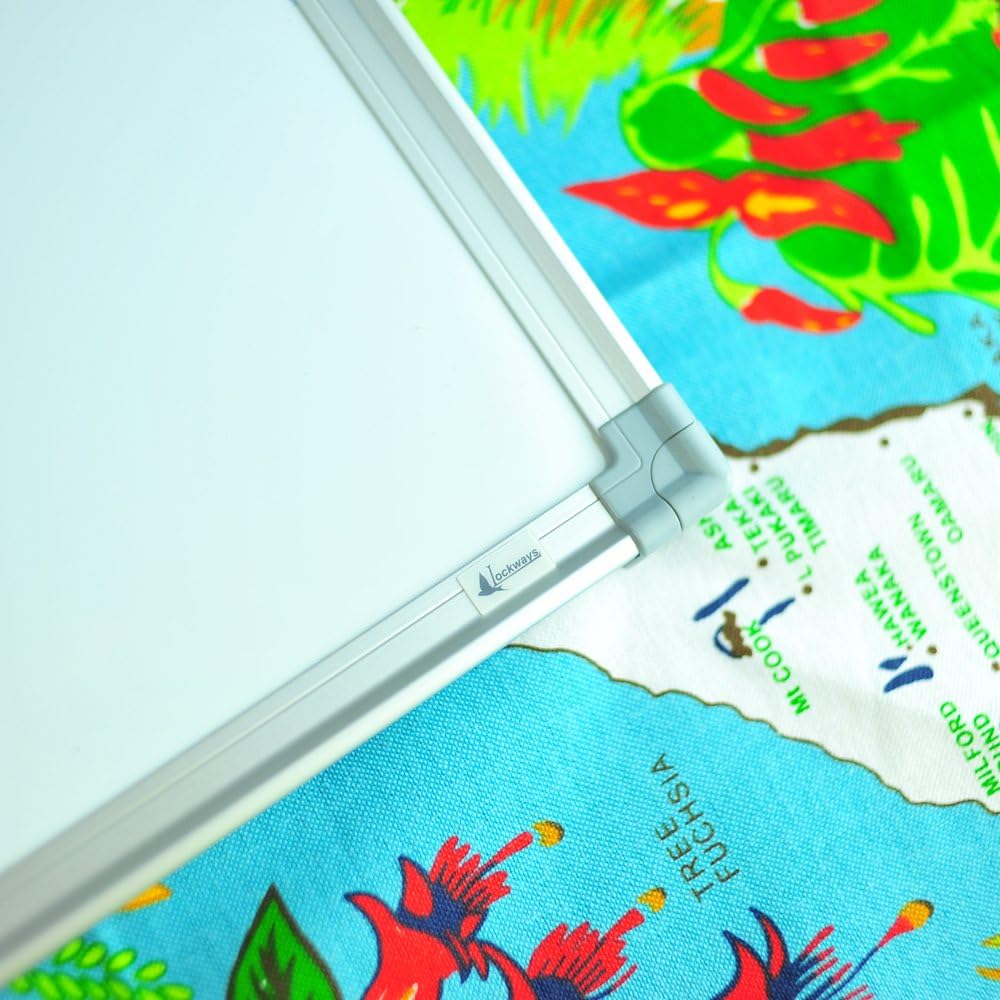 Lockways Magnetic Dry Erase Board - Magnetic Whiteboard/White Board 36 x 24 Inch, 1 Dry Erase Markers, 2 Magnets for School, Home, Office : Office Products