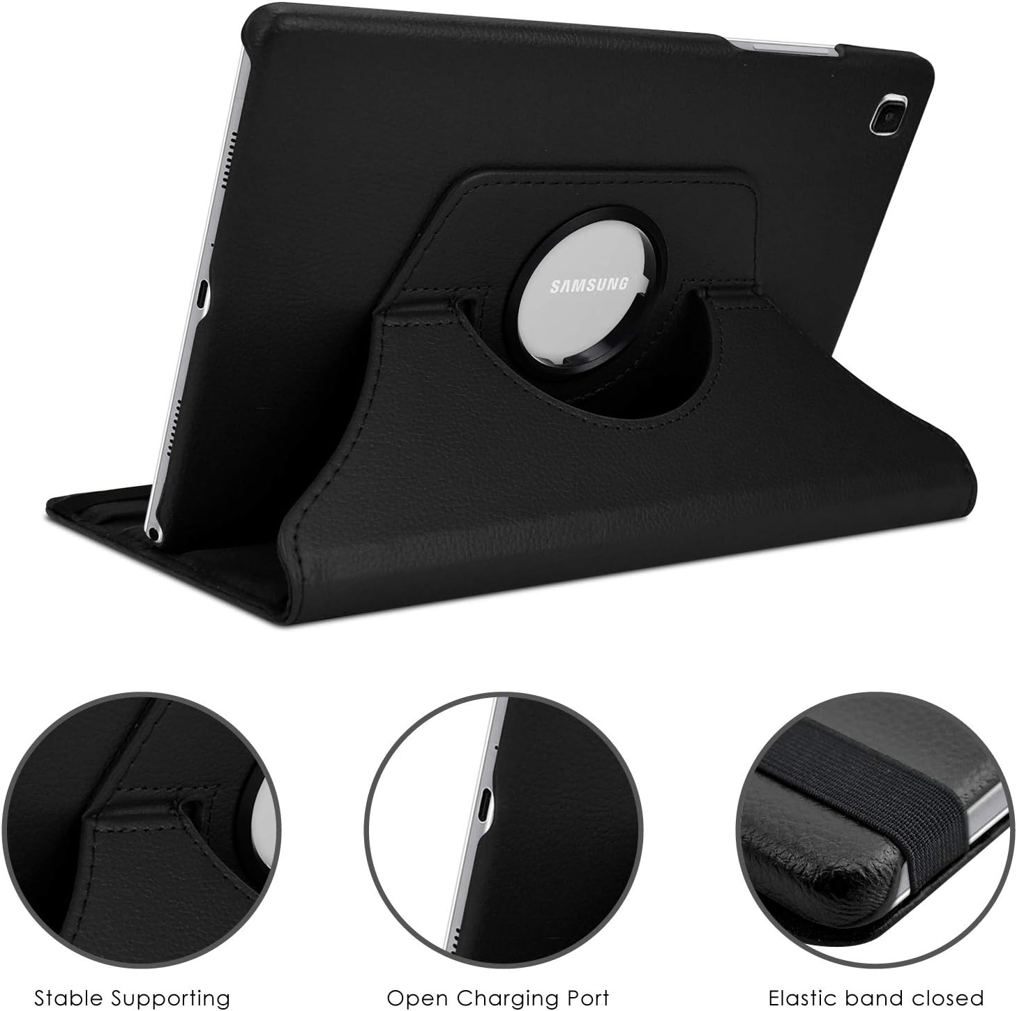 KATUMO for Galaxy Tab A7 Case 10.4" (2020 Release), 360° Rotating PU Leather Flip Cover for Samsung Tablet A7 Case SM-T500/T505/T507 - Image 5