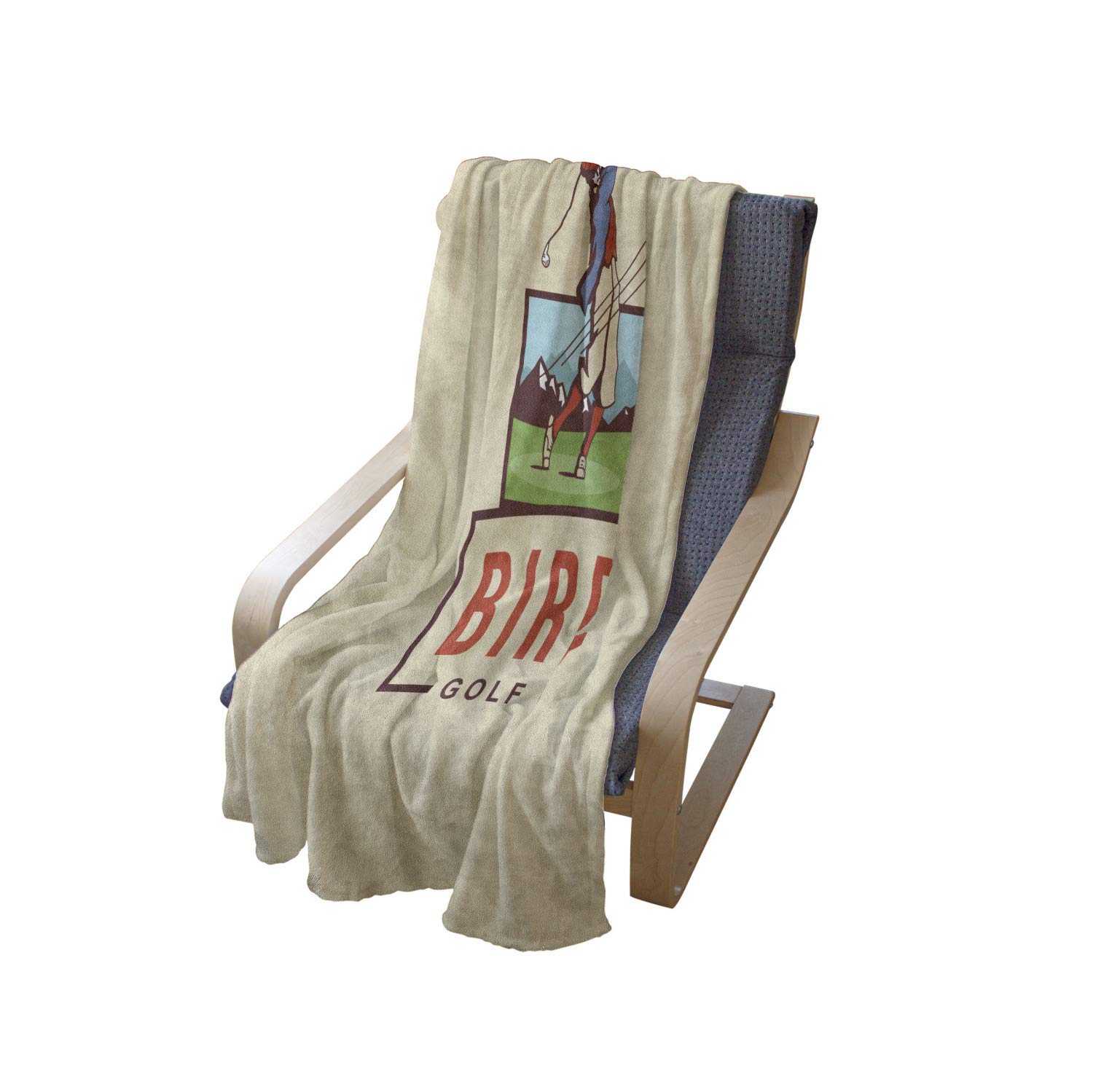 Ambesonne Golf Soft Flannel Fleece Throw