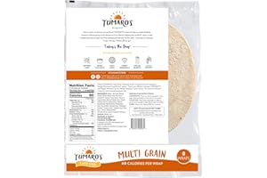 Tumaro's 8" Carb Wise Wraps - Multigrain - 8 Count - Case of 6
