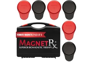 MagnetRX® Biomagnetic Magnets Kit – Imanes para Biomagnetismo Médico – Dr Goiz Magnets for Biomagnetism Bio Magnet Pair – 5200 Gauss Large Round Magnet (6 Units)