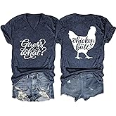 Funny Chicken Tshirt Chickens Graphic Mom T Shirts Women Short Sleeves Casual Farm Country Tee Tops Short Sleeve