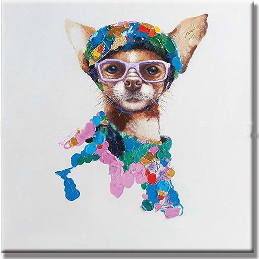 chihuahua paintings on canvas