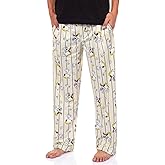 Peanuts Pajama Pants Mens Snoopy Baseball All Over Print Lounge Bottoms