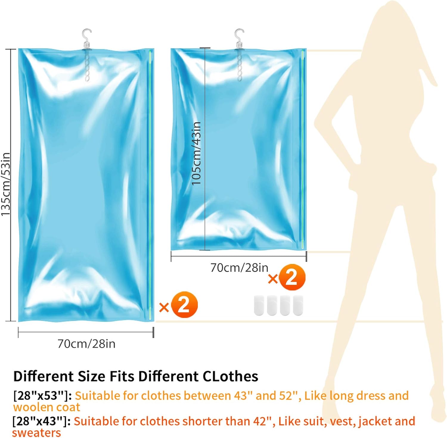 Hanging Vacuum Storage Bags - Image 4