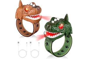 cxjoigxi Dinosaur Walkie Talkies for Kids Rechargeable, Wrist Walkie Talkie with Flashlight, Outdoor Toys Camping Gear, T-Rex Dino Toy Birthday Gifts for Boys Girls Age 3-12 Years Old