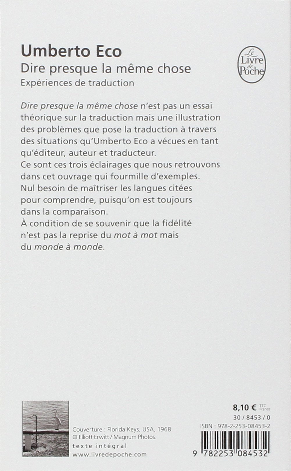 Dire Presque La Meme Chose Biblio Essais French Edition Eco U 9782253084532 Amazon Com Books