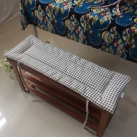 DBWIN Cojín Largo Rectangular para Silla, cojín para Banco de jardín al