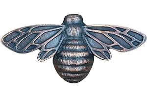 ANATOLICA Solid Brass Bee Door Knocker,6.3 Inches Wide,3.5 inches Tall (Antique Copper)