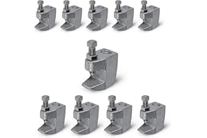 Highcraft DMCT-HF38-10 Junior Beam Clamp- Wall Ceiling Mount Vertical Piping Support- Clamp for Copper, Steel, PVC Tubing, 3/