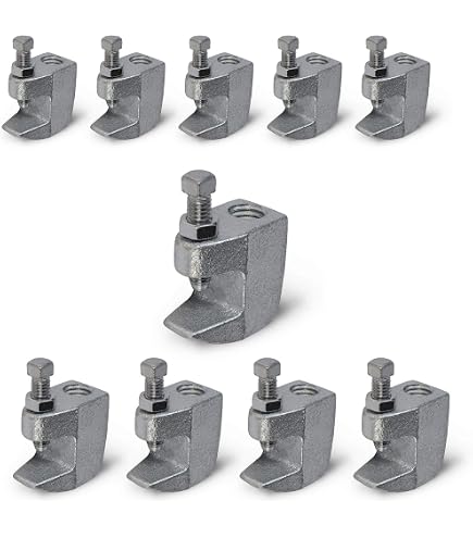 1/2-13 Wide Mouth Top Beam Clamp, 1-1/4 Jaw Opening | K.L. Jack 1/2-13 Wide Mouth Top Beam Clamp, 1-1/4 Jaw Opening | K.L. Jack