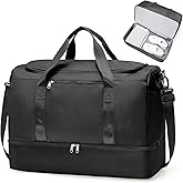 Extra Large Travel Duffle Bag,Carry on Overnight Weekend Bag with Shoes Compartment,Weekender Bags for Women for Travel Business Trips Sport Hospital