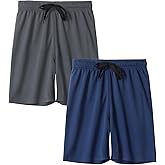 DaniChins Boys Loose Athletic Moisture Wicking Shorts Performance Mesh Shorts