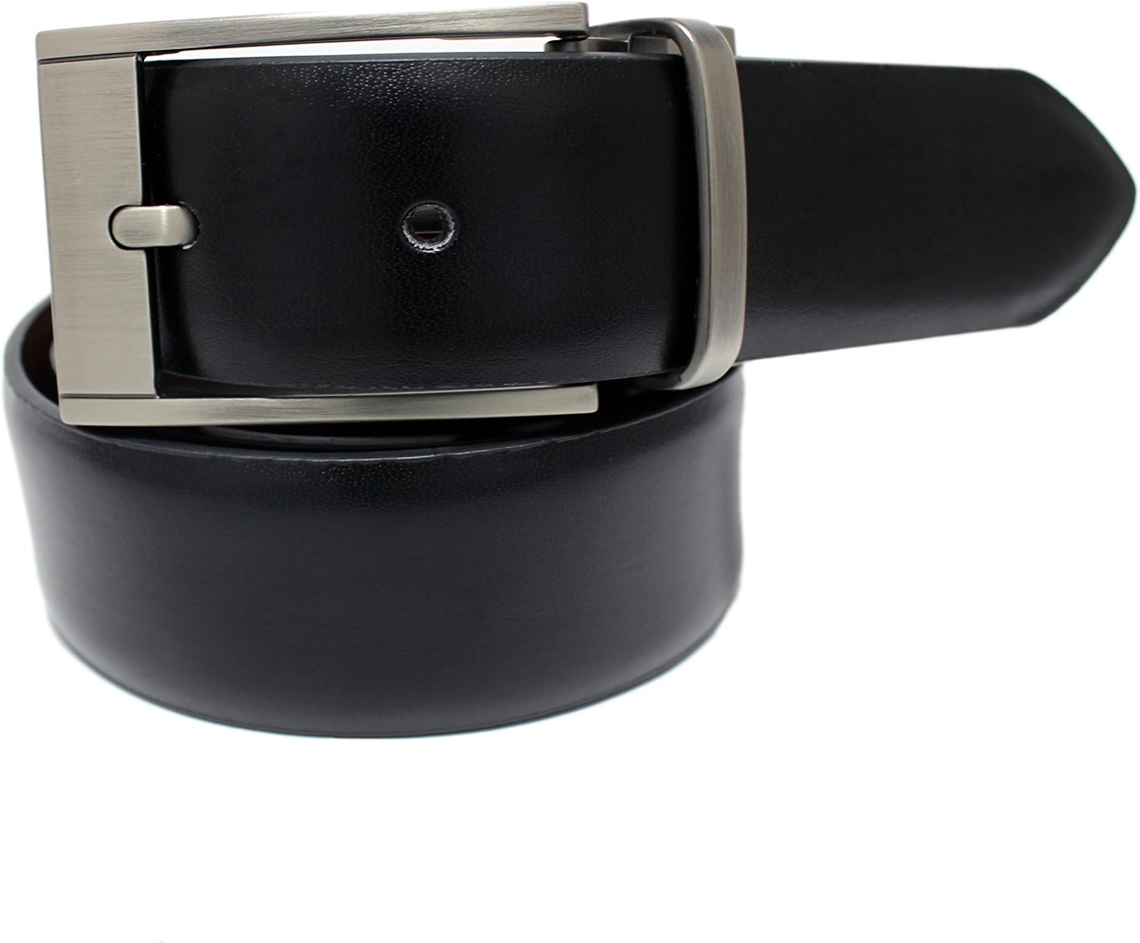 New Men's Marco Valentino Italy Solid Black Belt - Size: 38"