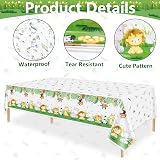 PIXHOTUL Jungle Safari Tablecloths 4 Pack 130 x 220cm Plastic Kids Party view 4
