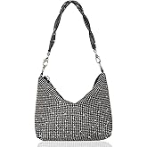 Afashor Fashion Womens Evening Bag Glitter Rhinestone Purse Shiny Clutch Handbag for Party Wedding