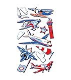 EK Success Puffy Dimensional Stickers, Funny Planes
