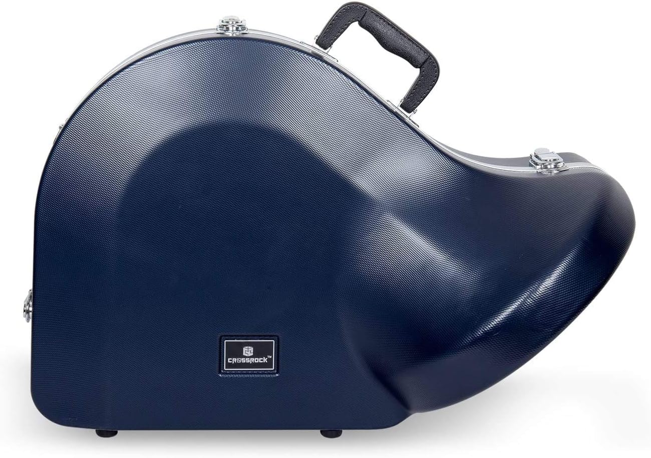 Crossrock ABS Molded Blue French Horn Case (CRA861FHBL): Musical Instruments