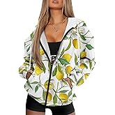 Kathyboom Womens Zip Up Hoodies Long Sleeve Sweatshirts Fall Outfits Sweaters Casual Fashion Jackets Size XS-4XL