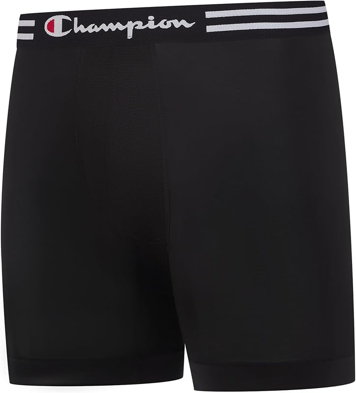 Calzoncillos bóxer para Hombre Everyday Active Lightweight Stretch – 4 Pack de 4 Pantalones Cortos Retro (4 Unidades), Pierna Larga – Negro – Pack de 4, XL
