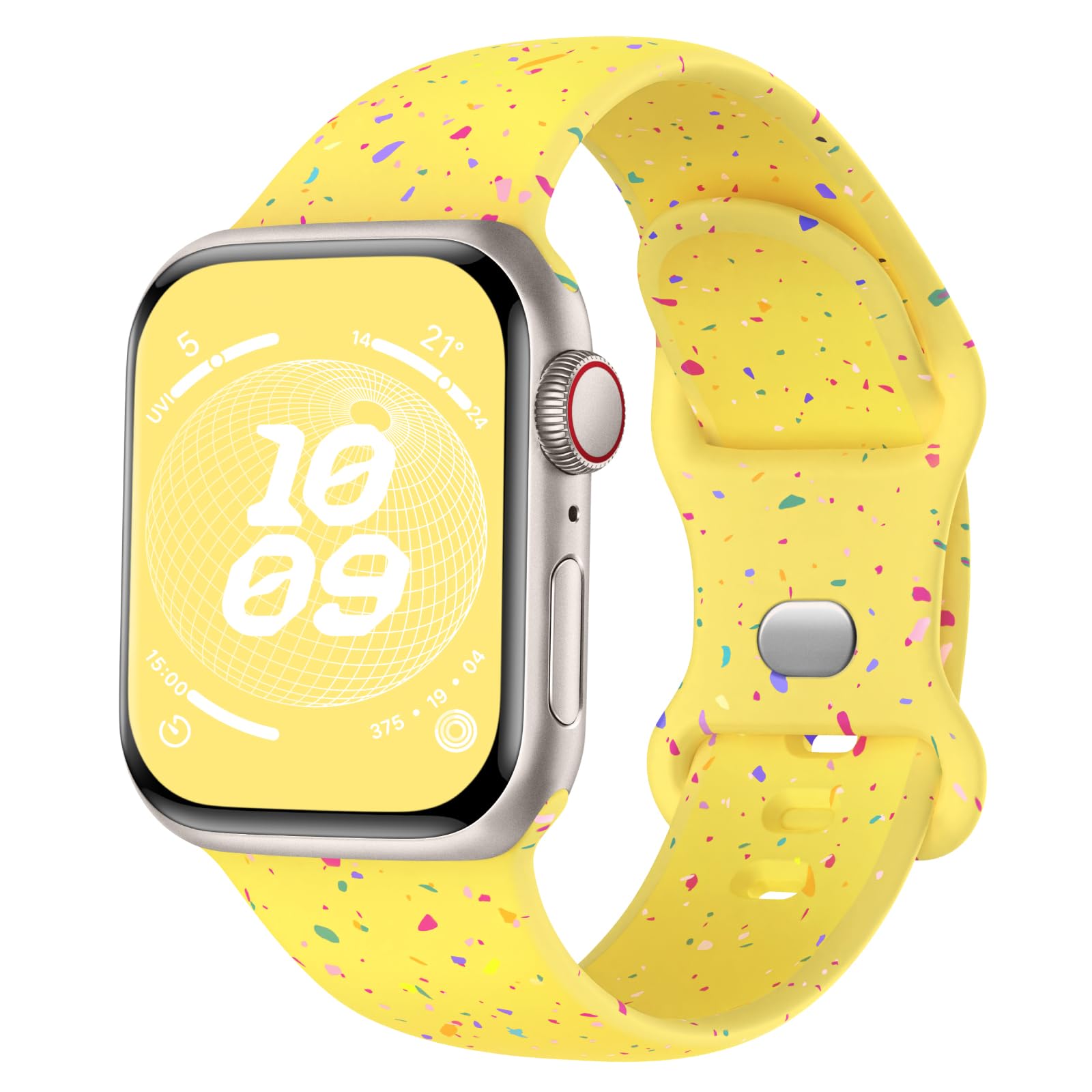 Knossen Sport Band Compatible with Apple Watch Band 38mm 40mm 41mm 42mm 44mm 45mm 46mm 49mm for Women Men, Recycled Plastic Soft Silicone Strap for iWatch Series 11 10 9 8 7 6 5 4 3 2 1 Ultra SE