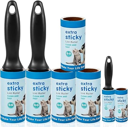 Amazon Com Lint Roller Pet Hair Remover Sticky Rollers For
