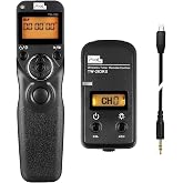 Pixel TW283-S2 Wireless Intervalometer Remote Shutter Release for Sony | For Sony a1 a1-II a9-II a7-II/III/IV a7R a7S a6600 a6500 a6400 a6300 a6100 a6000 a5000 RX100II RX10 RX0 A58 a68 ZV-1 HX99