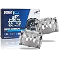 Detroit Axle - 2pc Rear Brake Calipers for Ford 2008-2012 F-250 F-350 Super Duty, Brake Calipers with Brackets 2009 2010 2011 Replacement